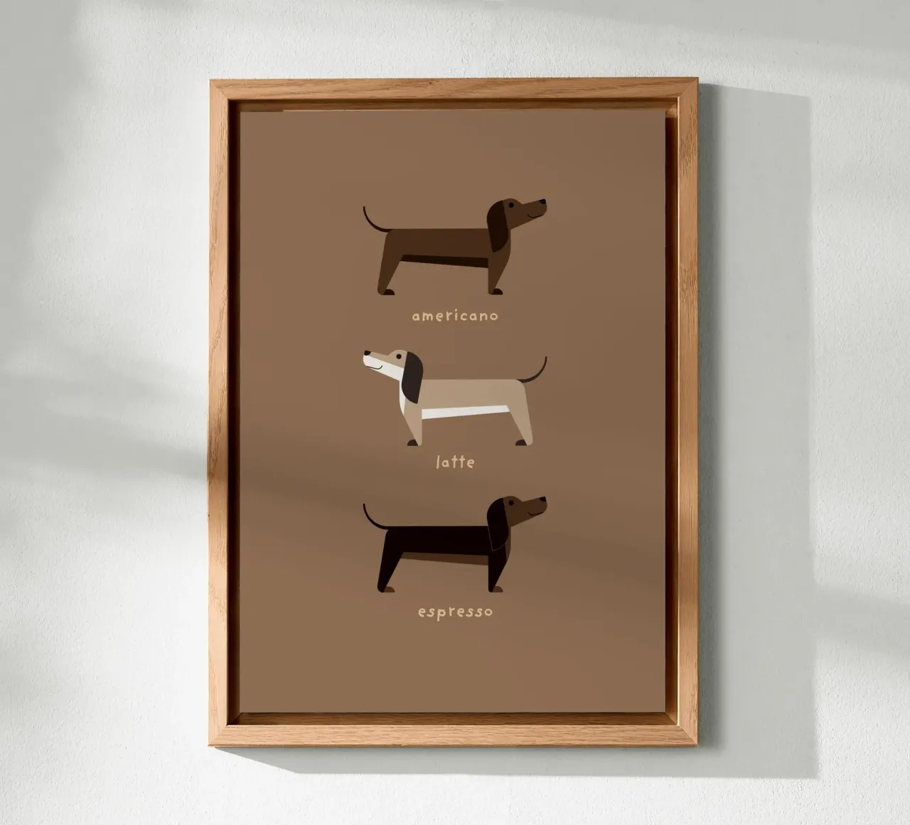 Dachshund Roast - Best Brewed with Love alu-dibond by Carolin Vonhoff