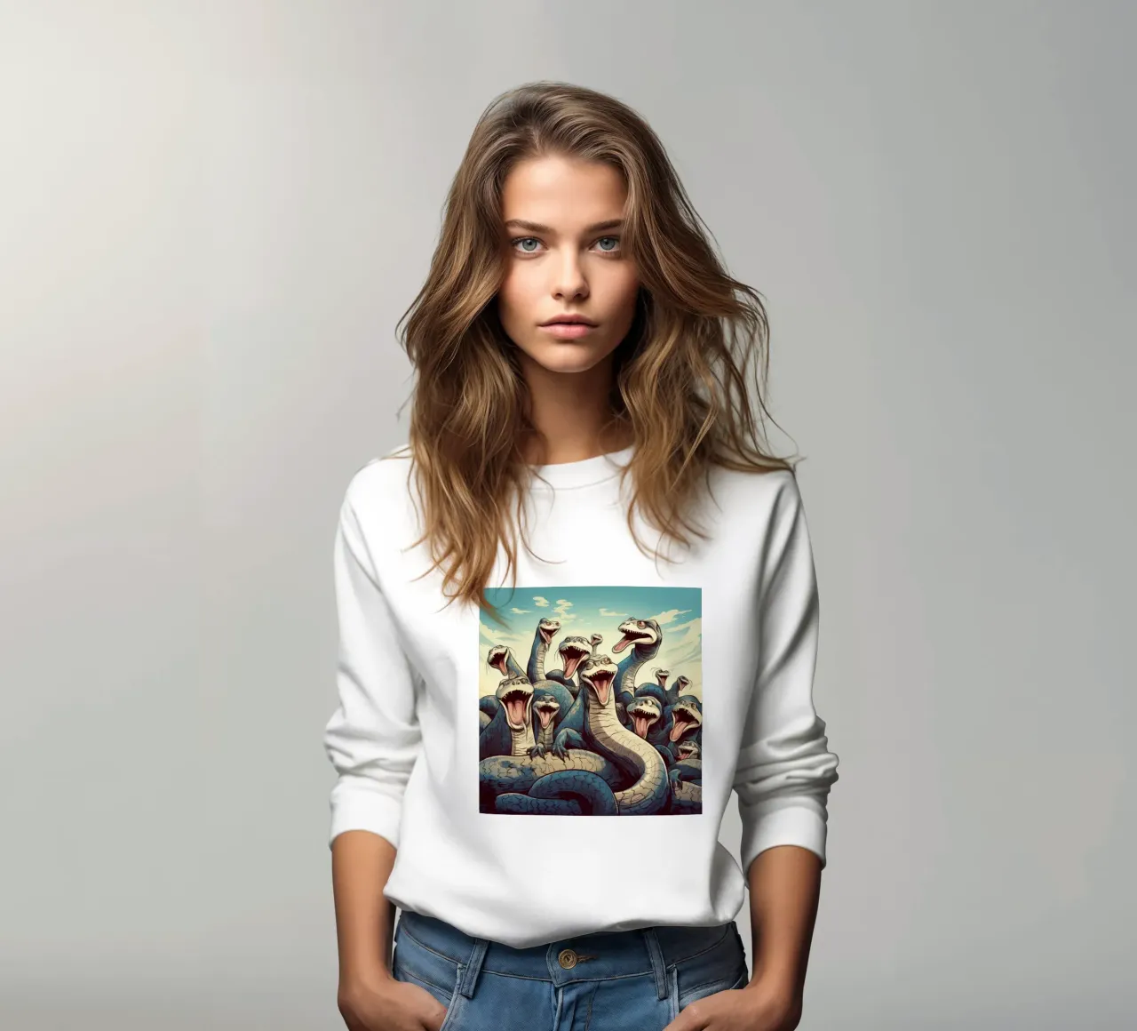 Retro Python Bende sweatshirt van Funny Animals