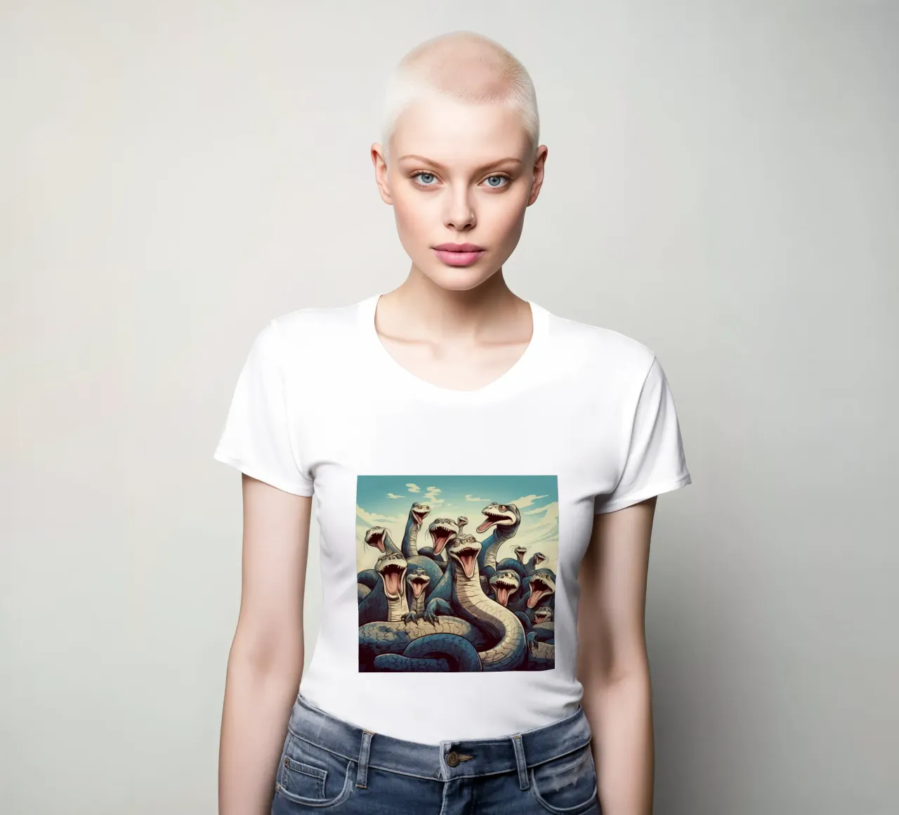 Pandilla Retro Python camiseta de mujer de Funny Animals
