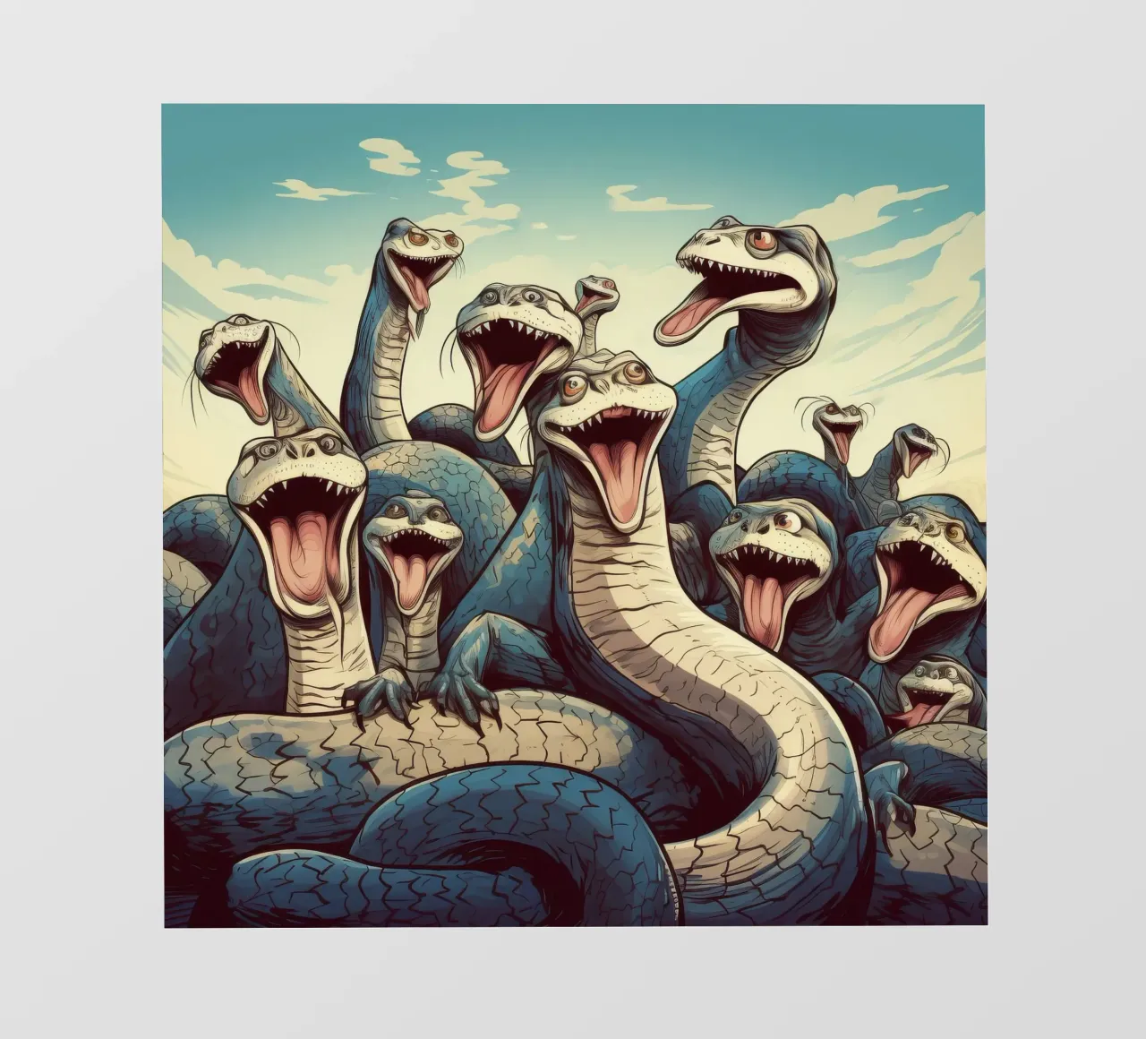 Pandilla Retro Python lonas publicitarias de Funny Animals