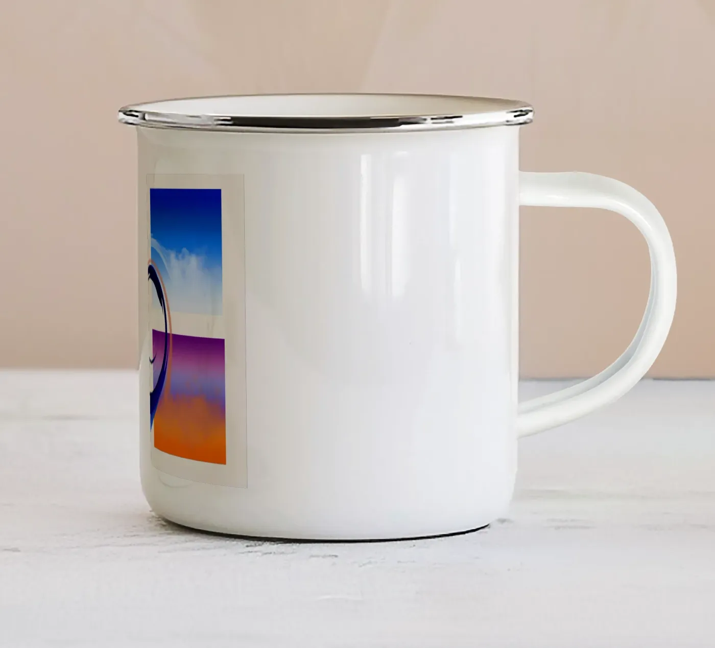 Wind enamel mug by Viola