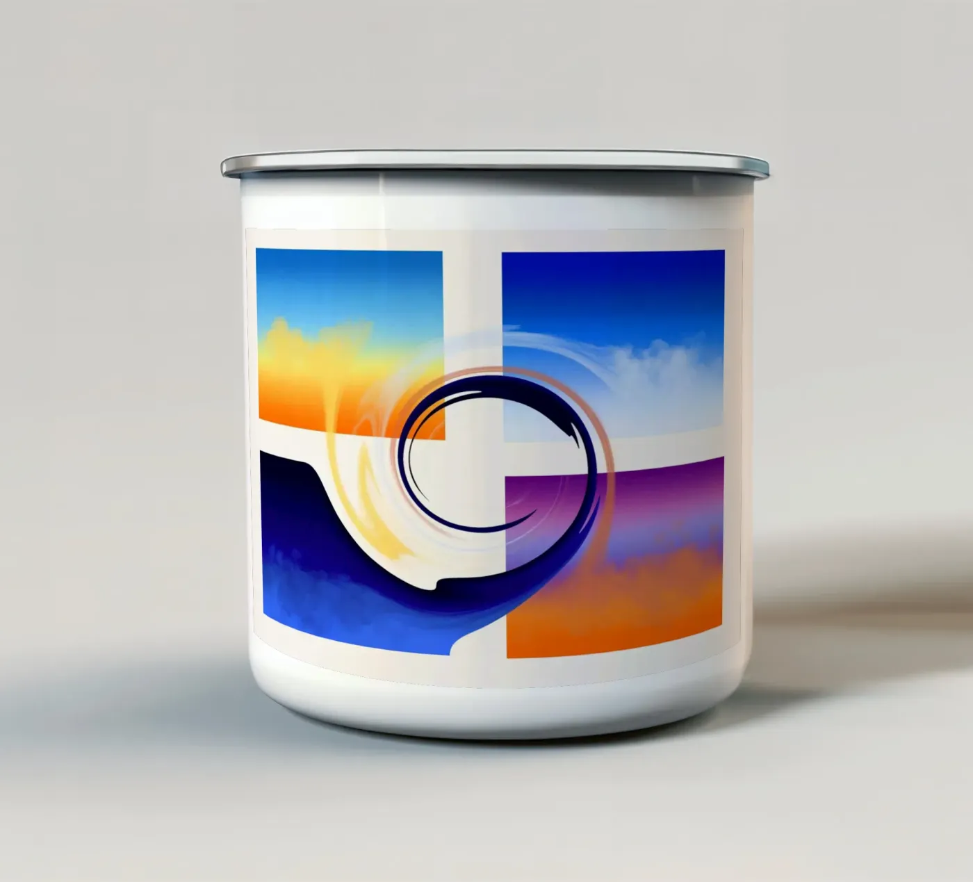 Wind tazza in smalto da Viola