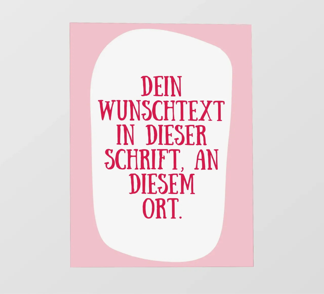 Wunschtext retro in rosa rot pellicola backlit da BAINAI QUOTES
