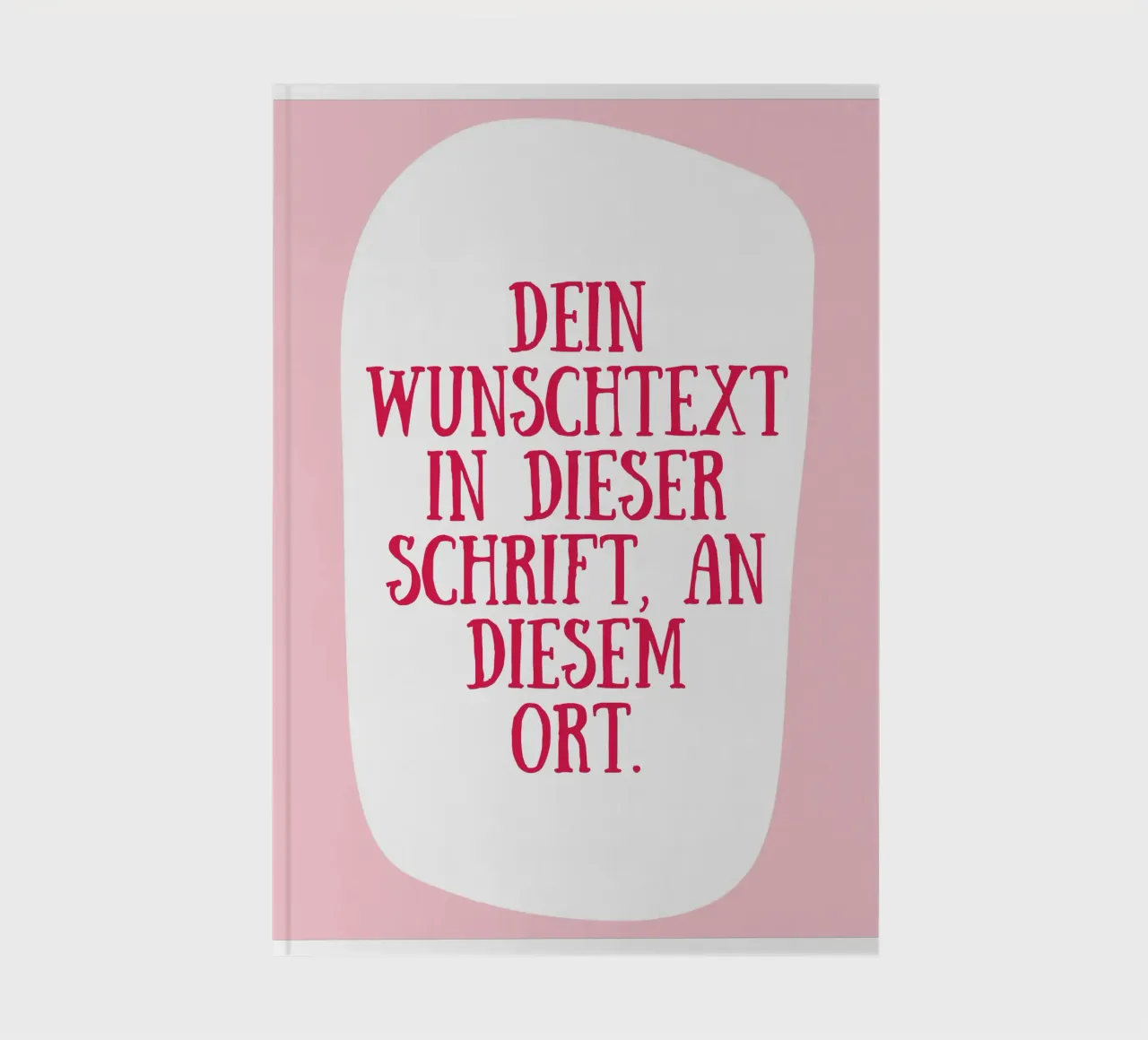 Wunschtext retro in rosa rot diario da BAINAI QUOTES