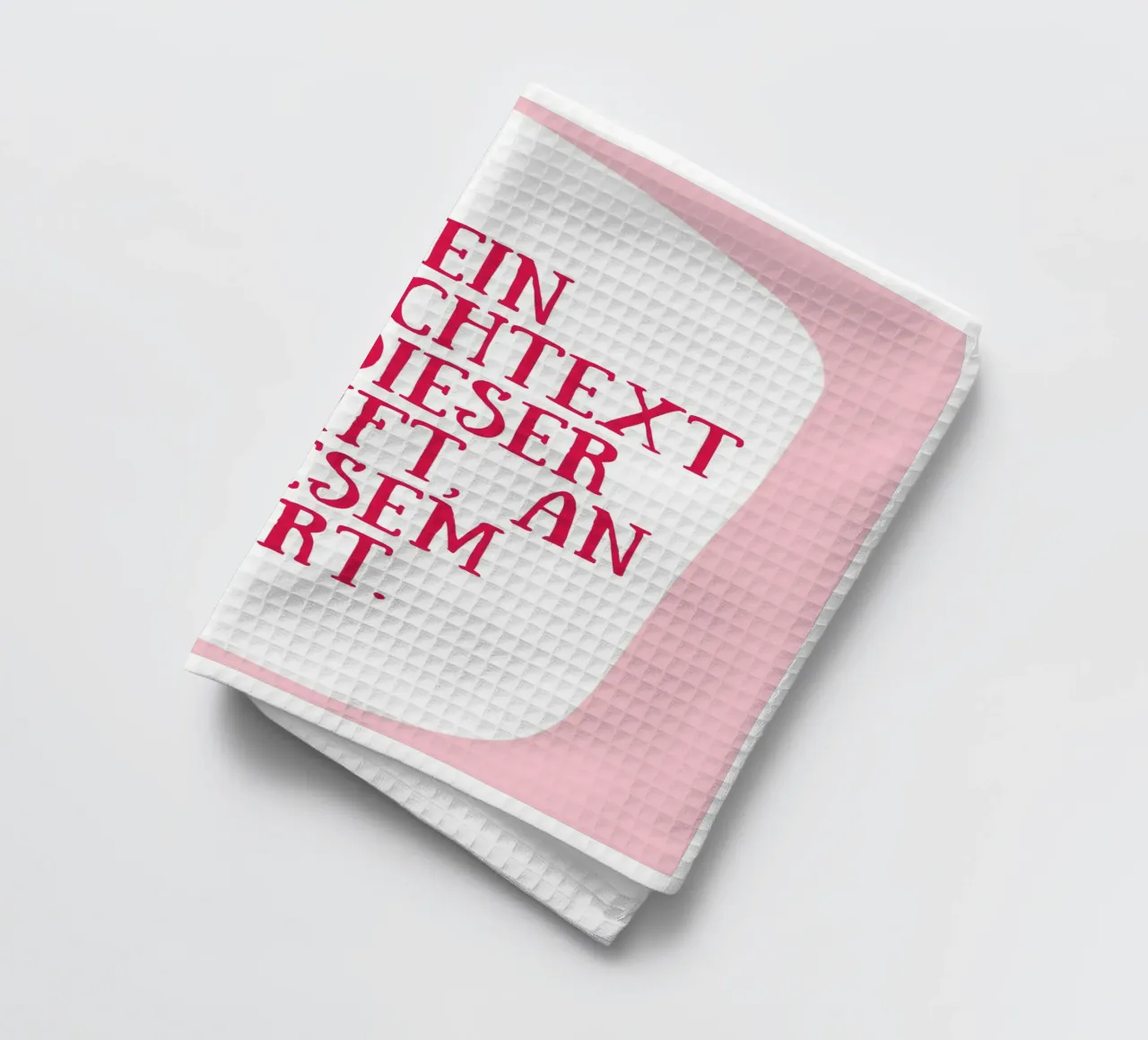 Wunschtext retro in rosa rot canovaccio da cucina da BAINAI QUOTES