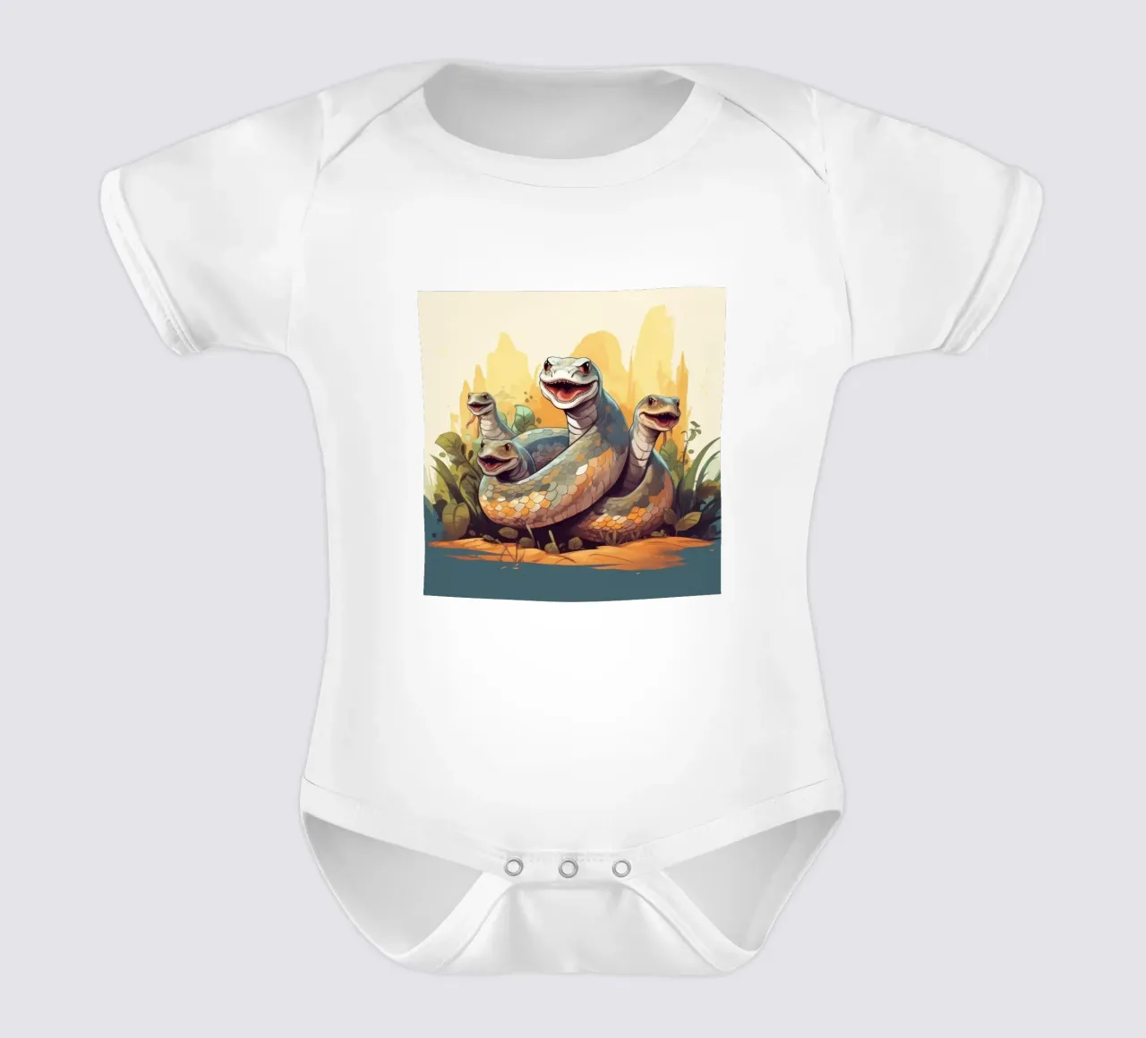 Pandilla Retro Python body de bebé de Funny Animals