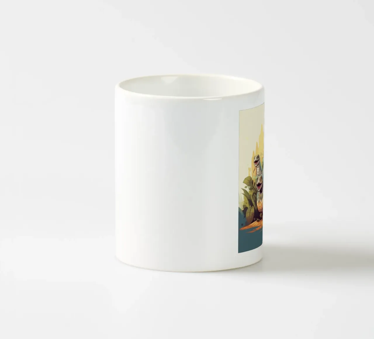 Pandilla Retro Python taza de cerámica de Funny Animals