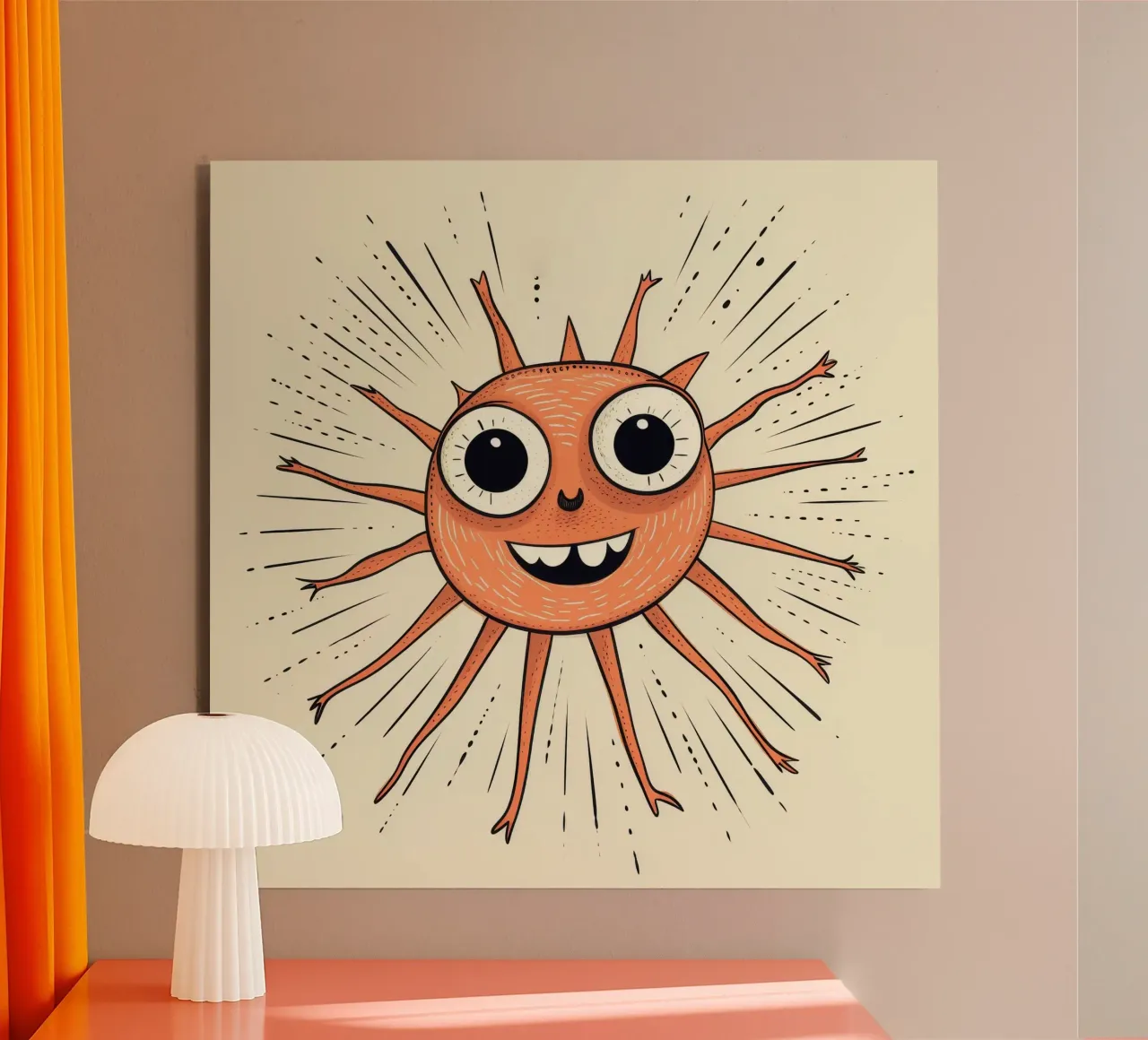 Raggio retrò alluminio dibond da Funny Animals