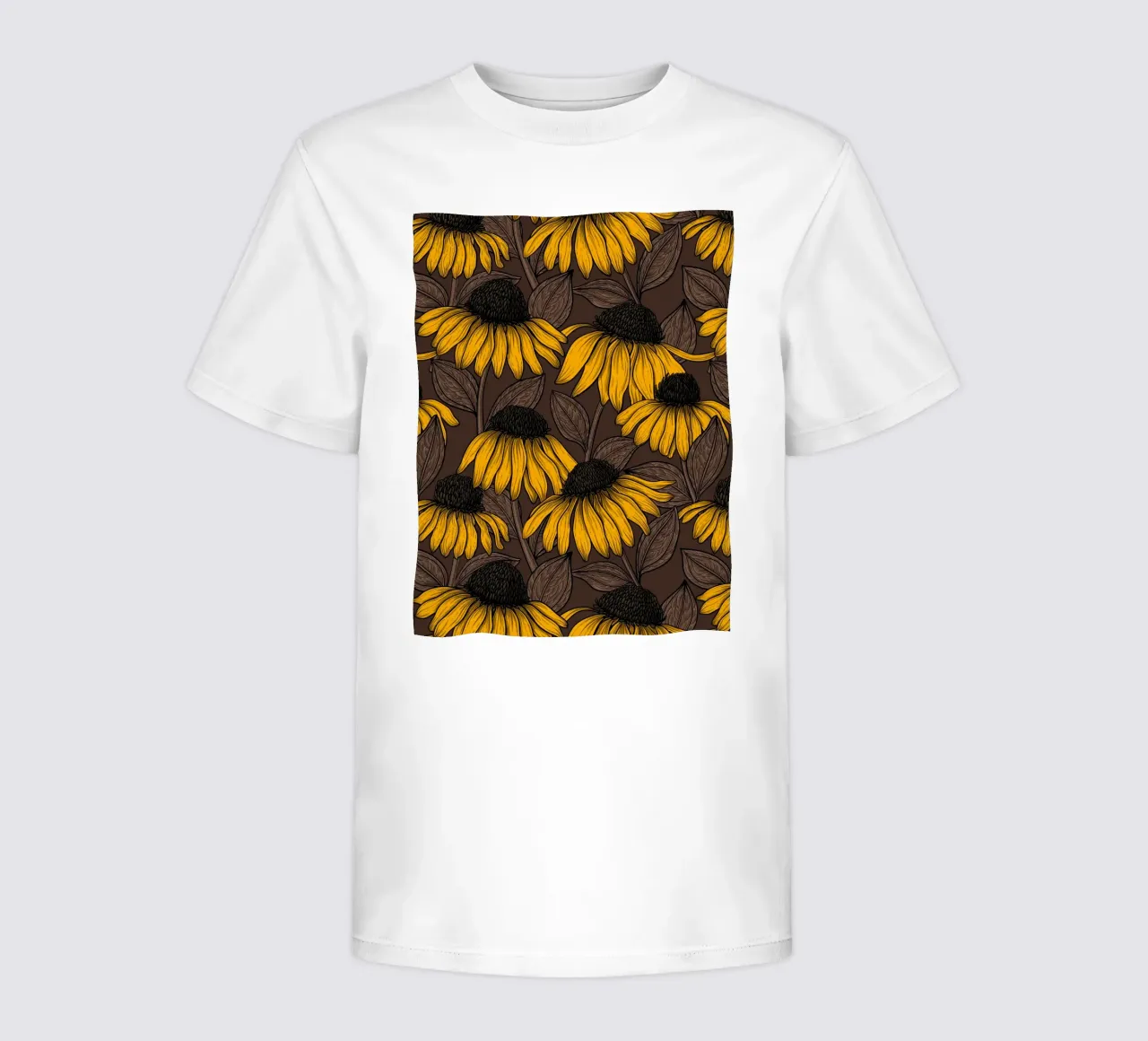 Fiori di conifera gialli t-shirt bambini da Painted Nature
