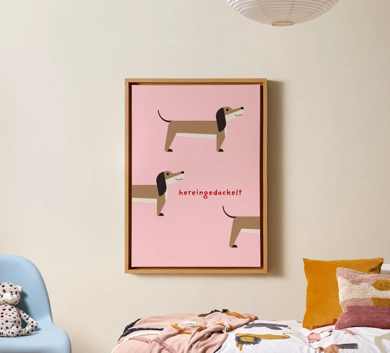 Hieringedackteckel liefde canvas van Carolin Vonhoff