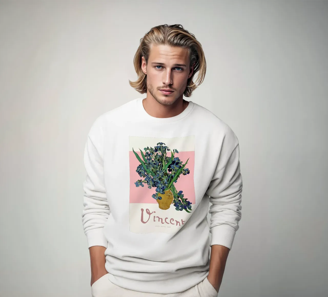Signed, Vincent – Irises 3 sweatshirt by Vintage by JUNIQE