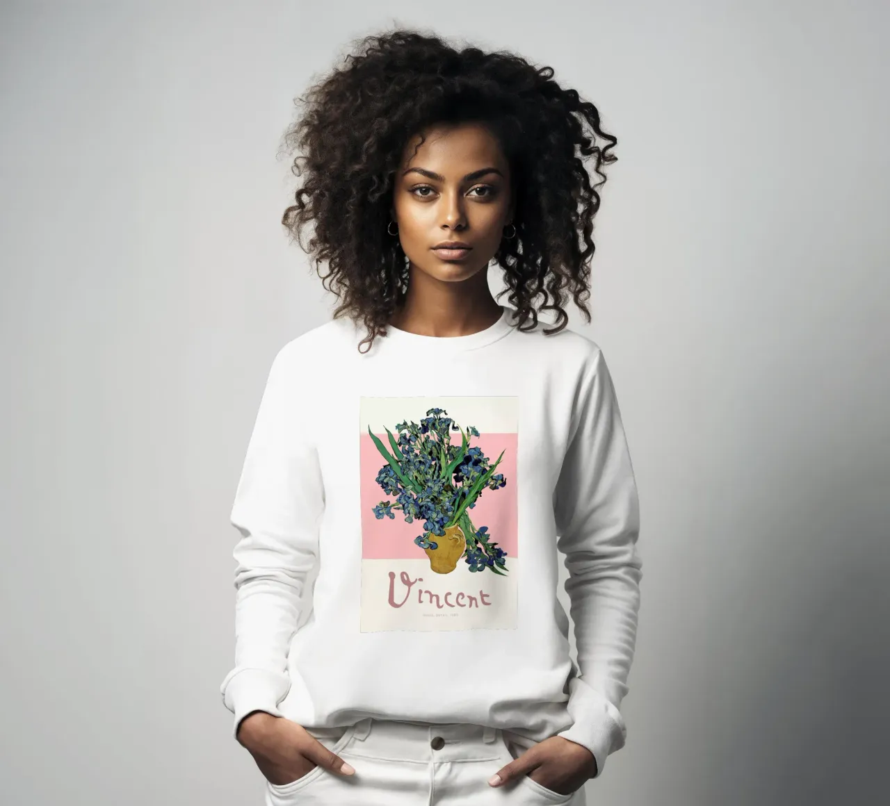 Signed, Vincent – Irises 3 sweatshirt by Vintage by JUNIQE