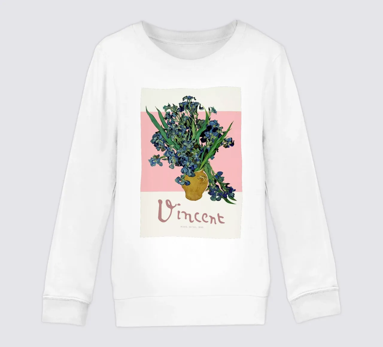 Signed, Vincent – Irises 3 felpa bambino da Vintage by JUNIQE