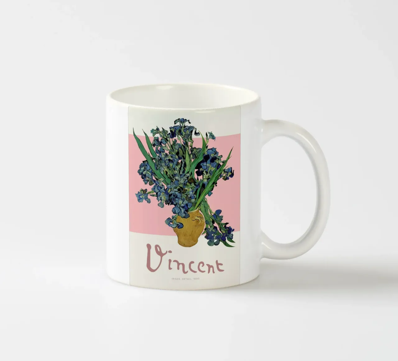 Signed, Vincent – Irises 3 tazza in ceramica da Vintage by JUNIQE