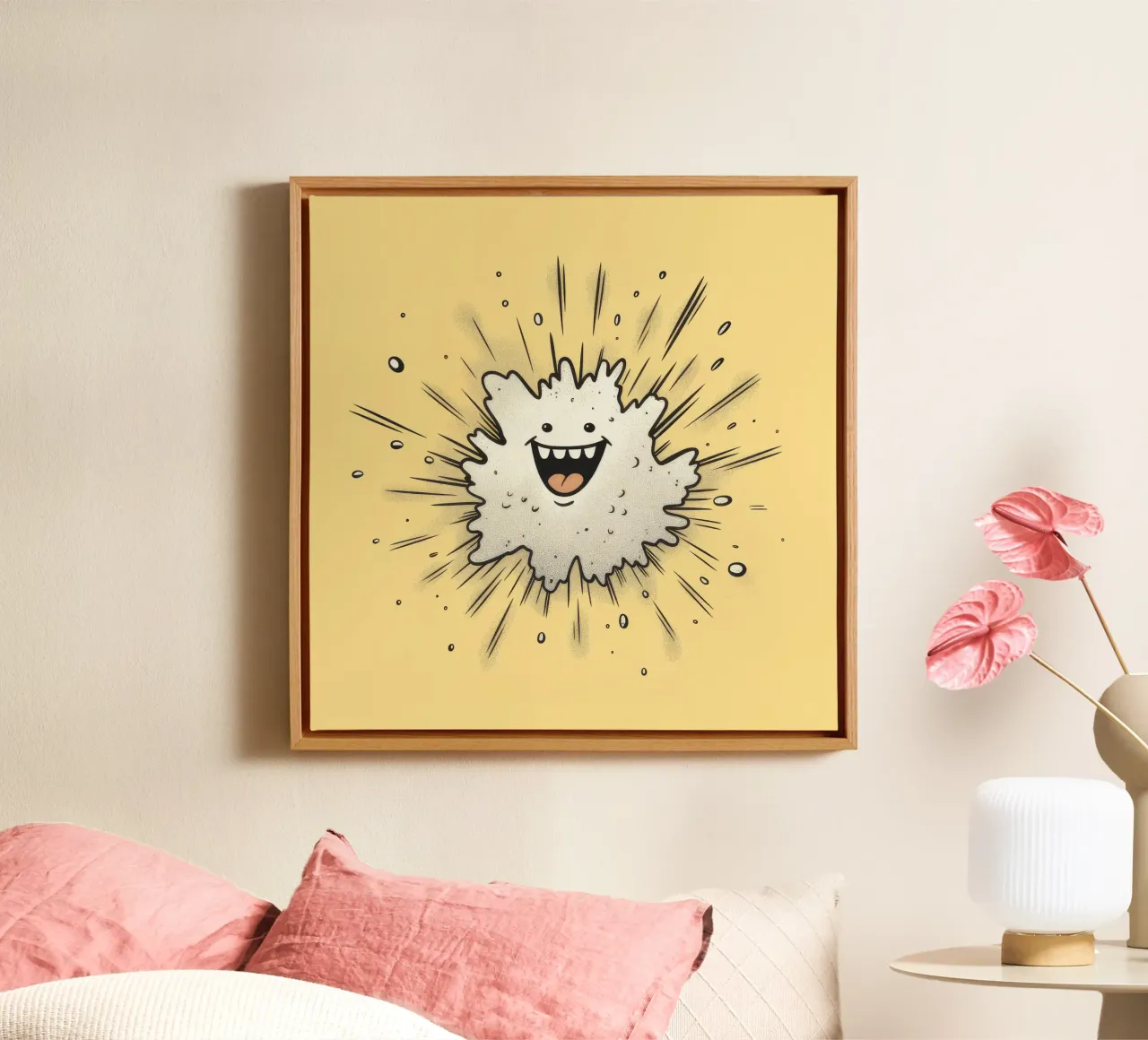 Retro Ray canvas by Funny Animals