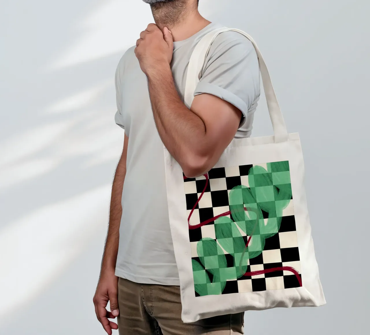 Roter Faden tote bag by Viola