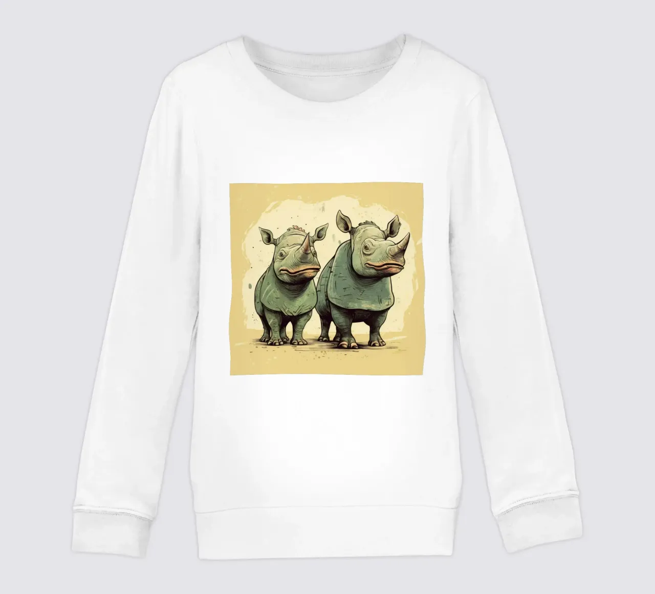 Retro Rhino Duo felpa bambino da Funny Animals