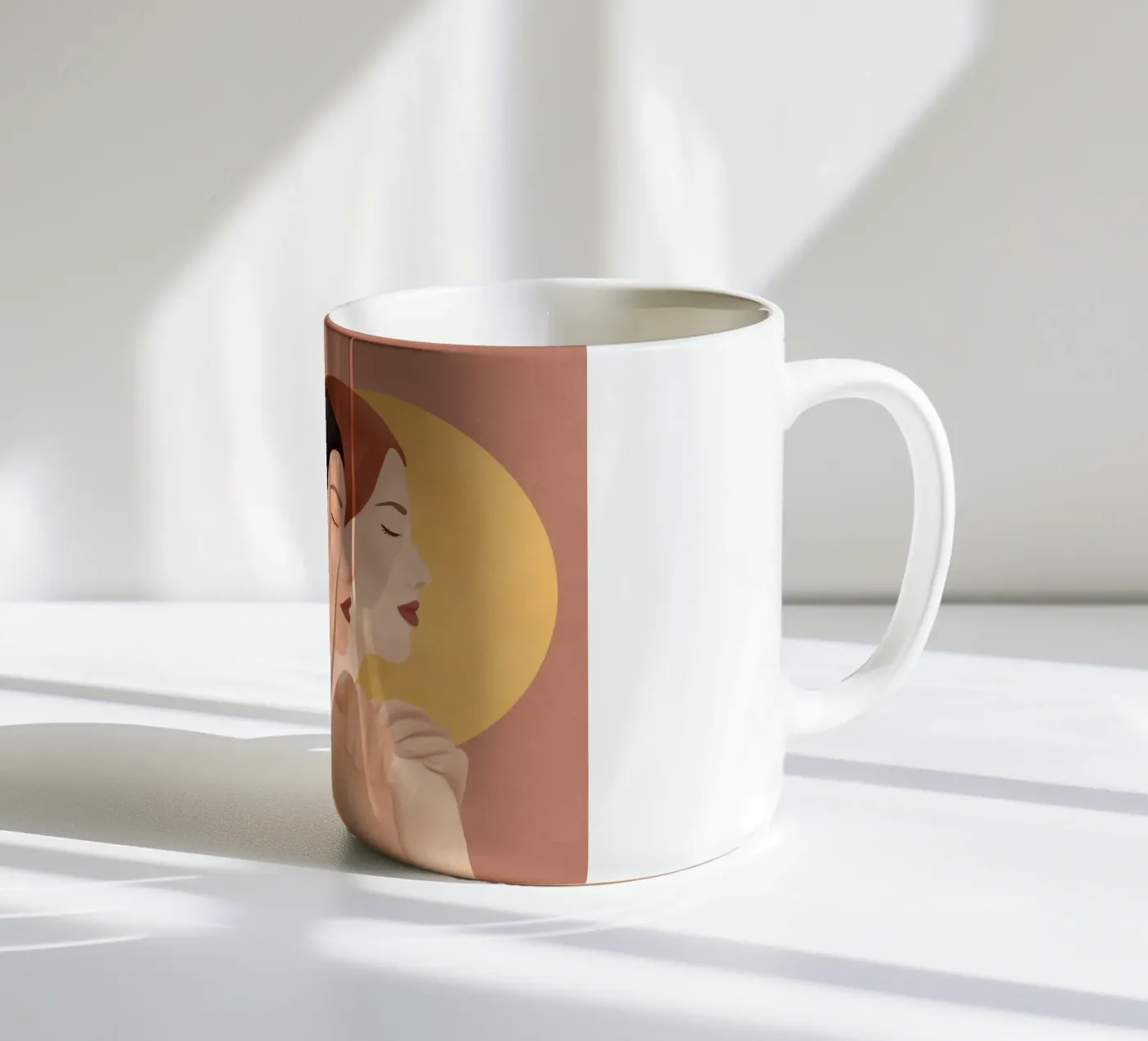 Sun ceramic mug by Nadjaa