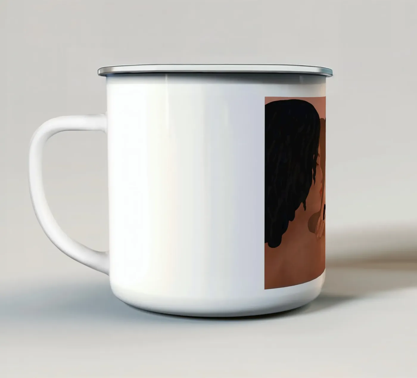 Sun enamel mug by Nadjaa
