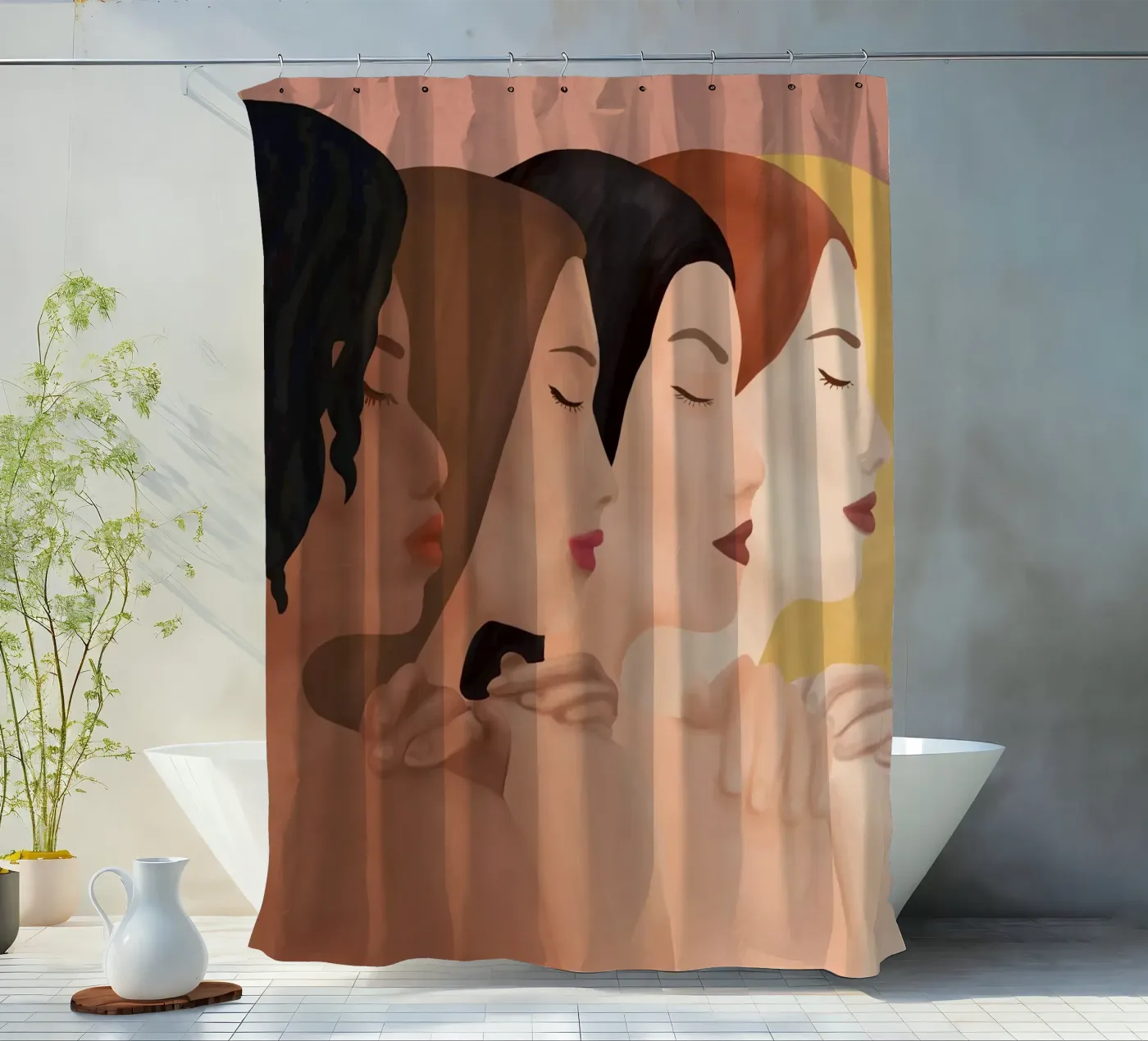 Sun douchegordijn van Nadjaa