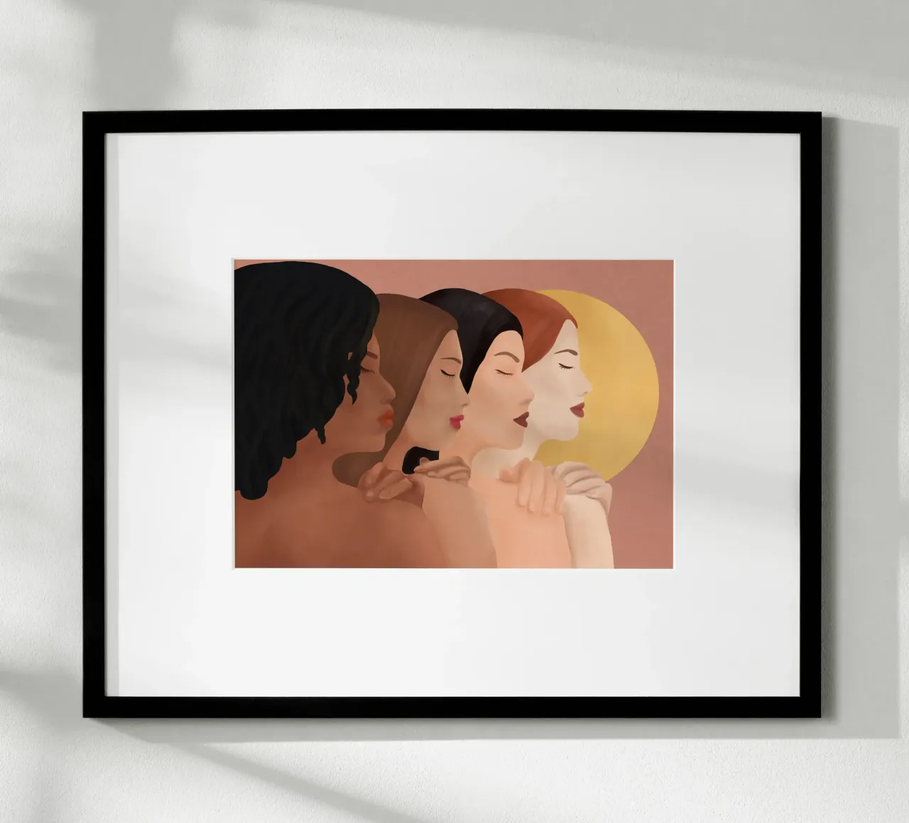 Sun poster con telaio in legno da Nadjaa