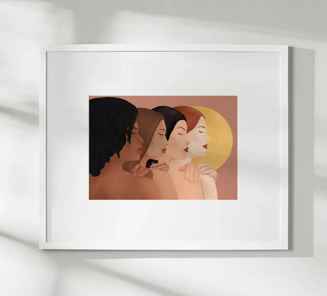 Sun poster con telaio in legno da Nadjaa