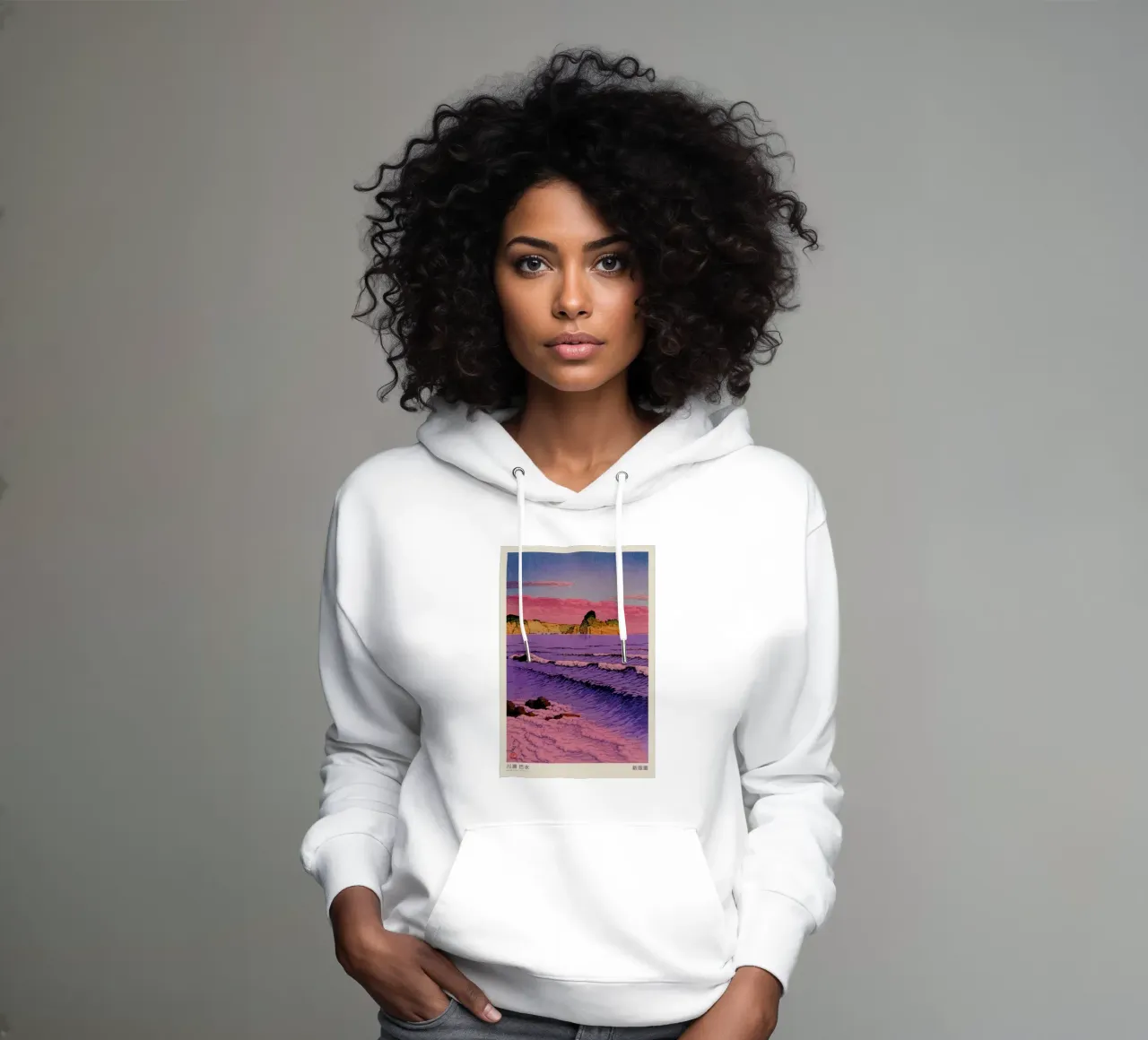 Hasui Kawase 1 sudadera con capucha de Vintage by JUNIQE