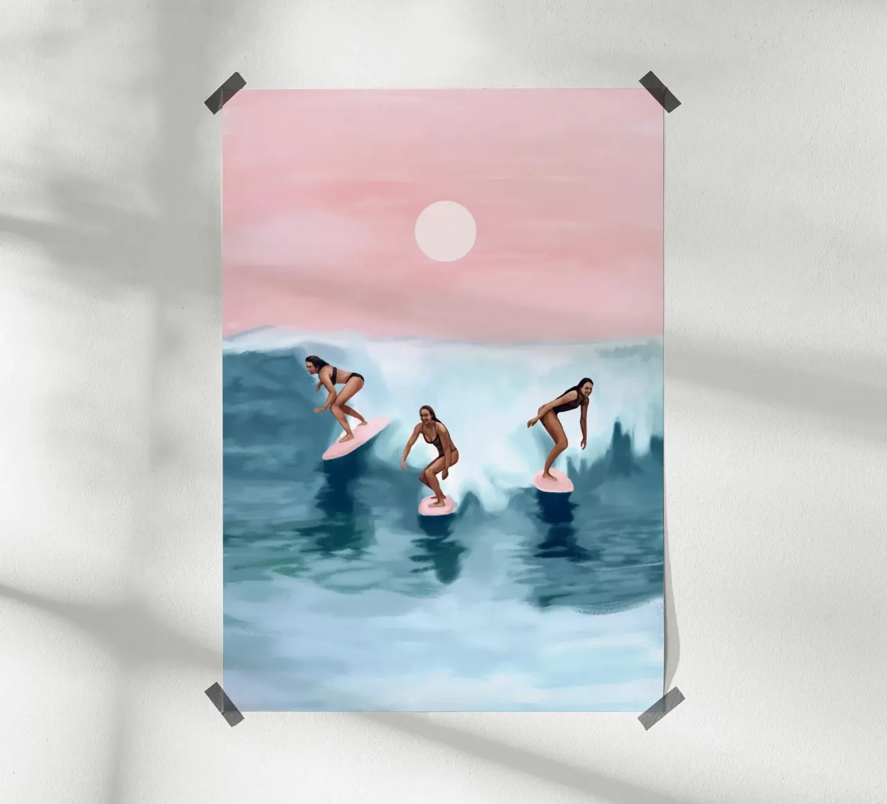 Surf Sisters poster van Verse