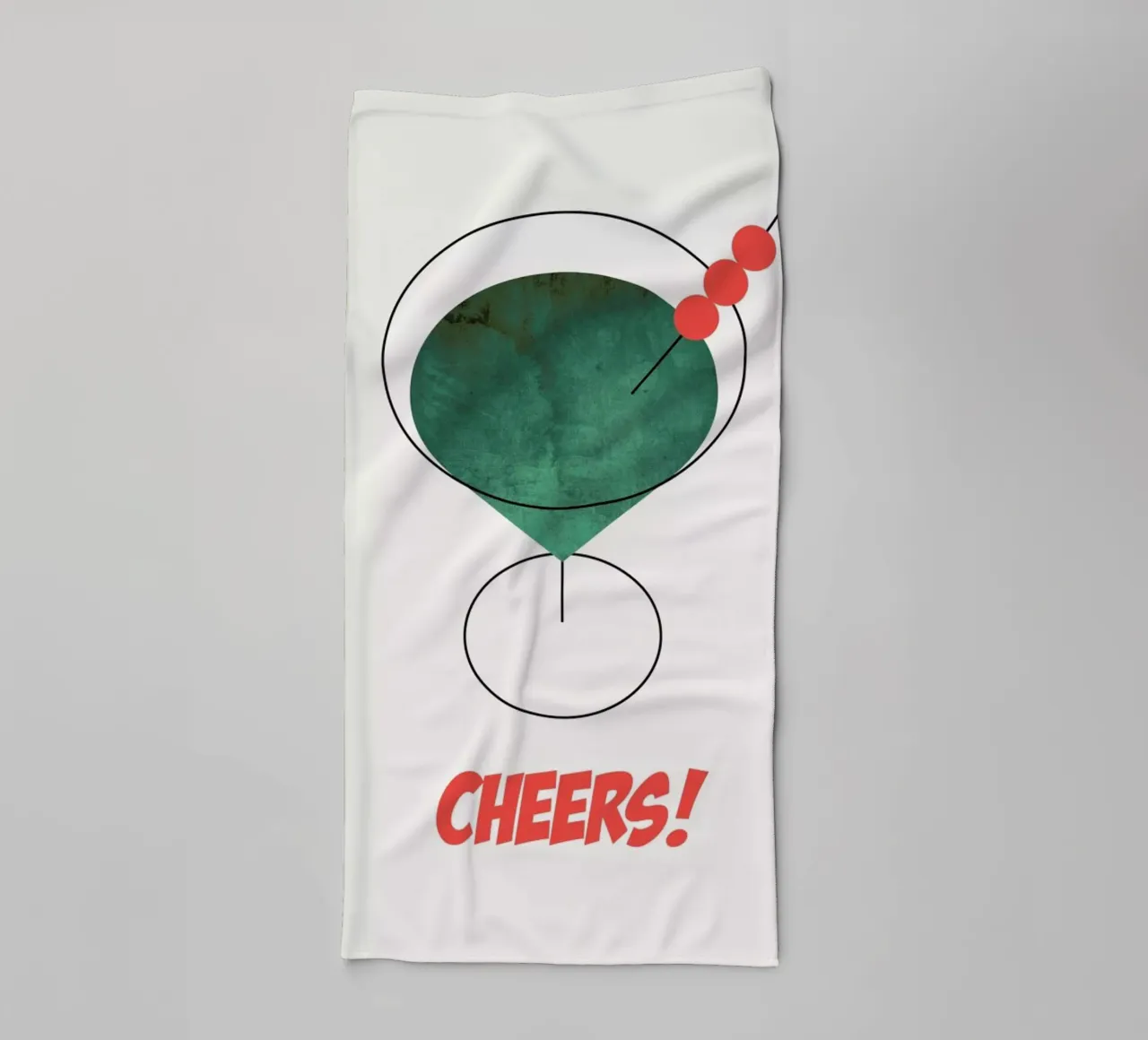 Cheers! Handtuch von Kubistika