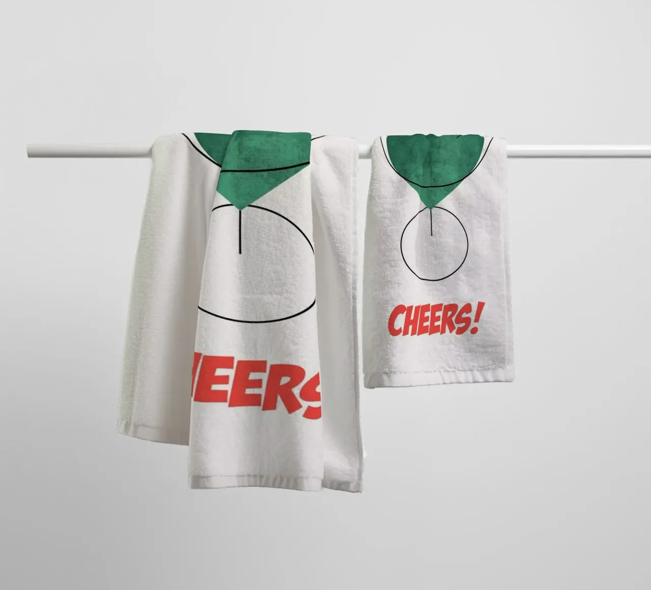 Cheers! Handtuch von Kubistika