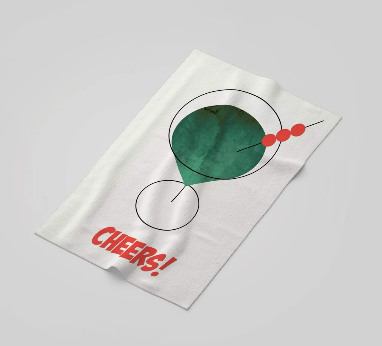 Cheers! beach towel by Kubistika