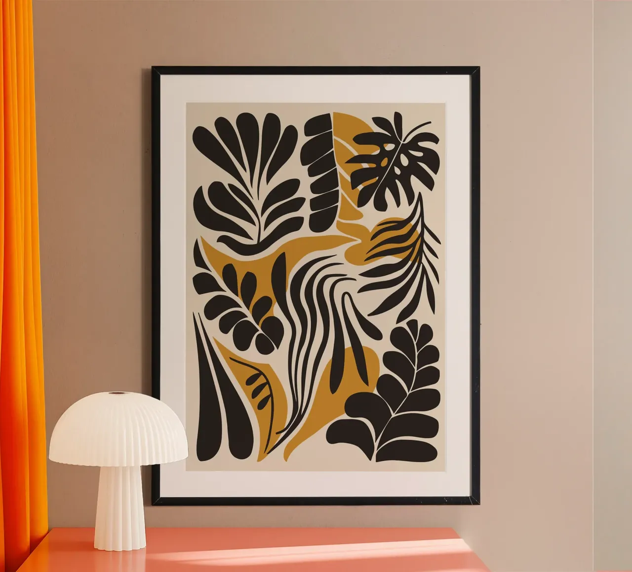 Abstract Jungle Foliage – Bold Botanical Wall Art carta hahnemühle da E Cannon