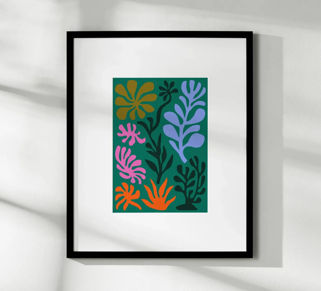 Vibrant Abstract Botanical – Matisse Inspired poster by E Cannon
