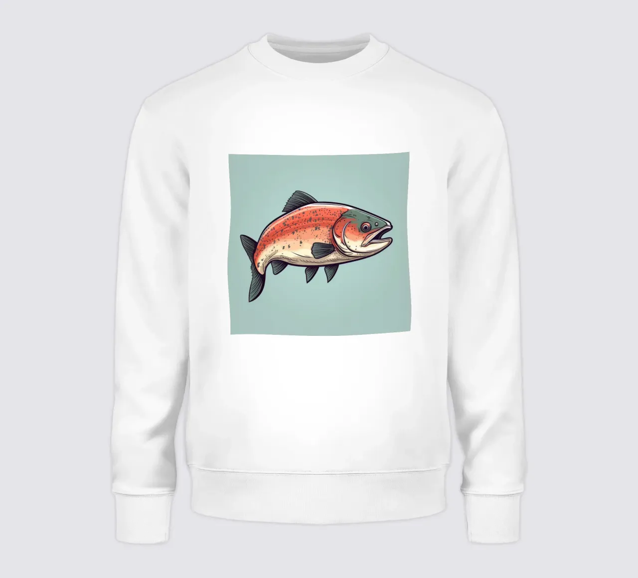 Salmone retrò felpa da Funny Animals