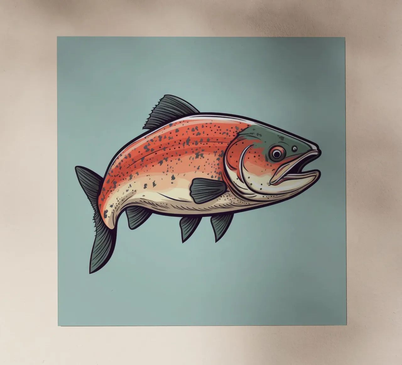 Salmone retrò pellicola backlit da Funny Animals