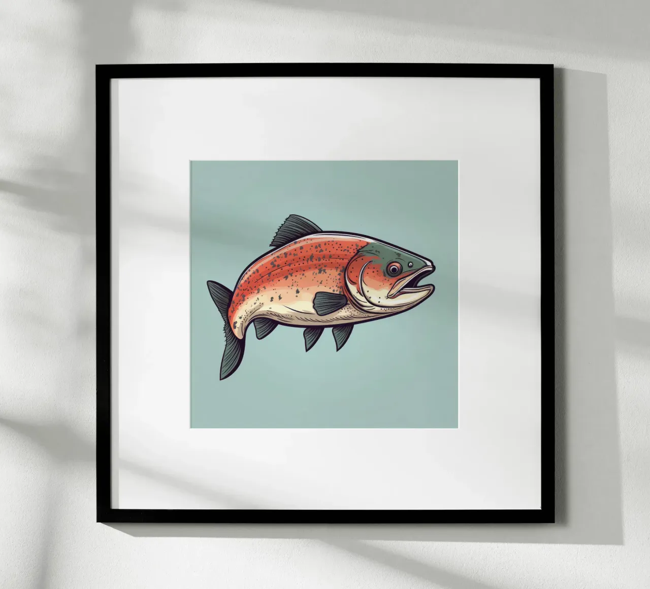 Retro-Lachs Hahnemühle von Funny Animals