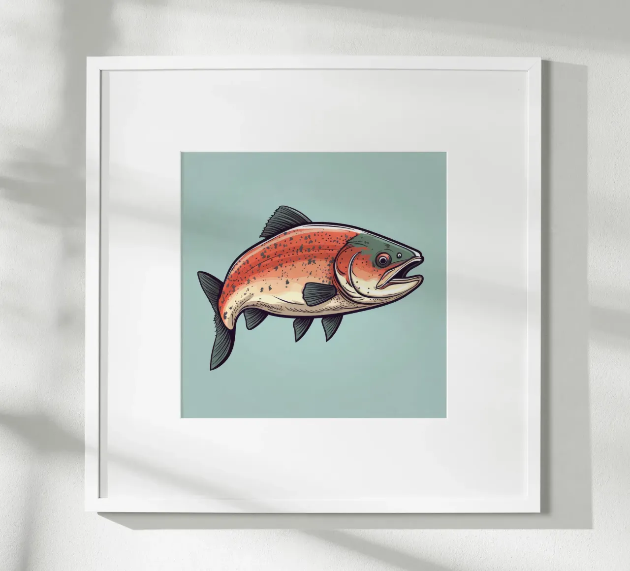 Retro-Lachs Hahnemühle von Funny Animals