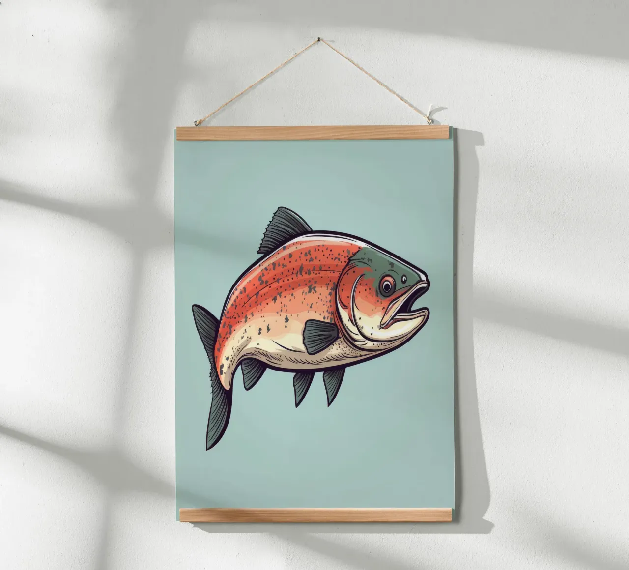 Retro-Lachs Hahnemühle von Funny Animals