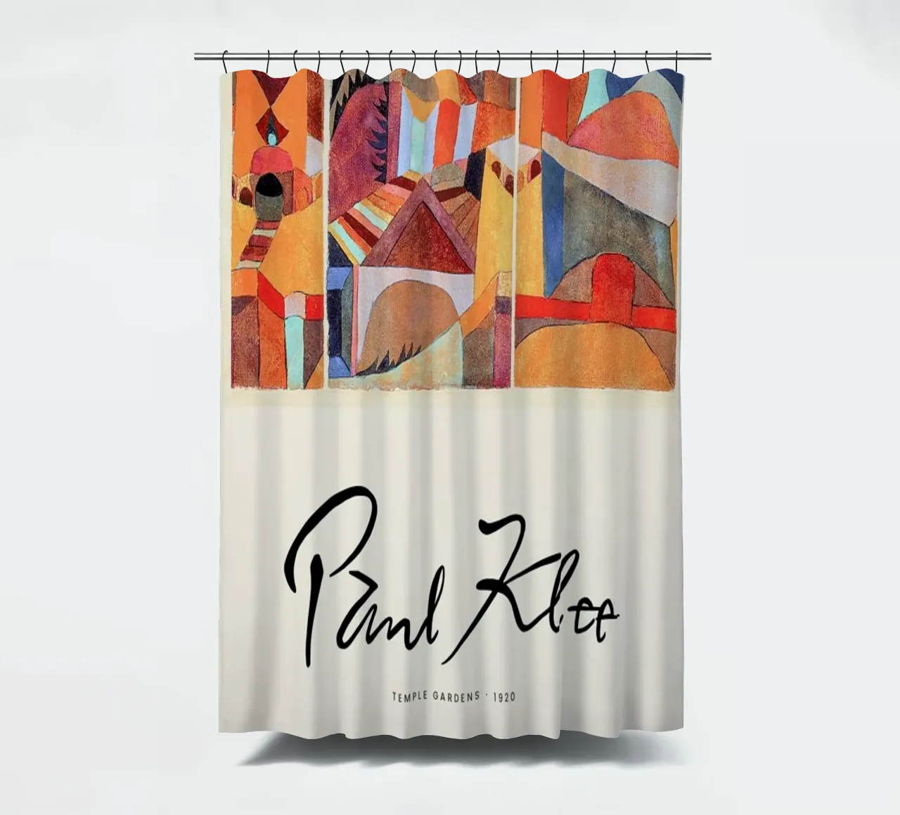 Klee - Temple Gardens II shower curtain by Vintage by JUNIQE