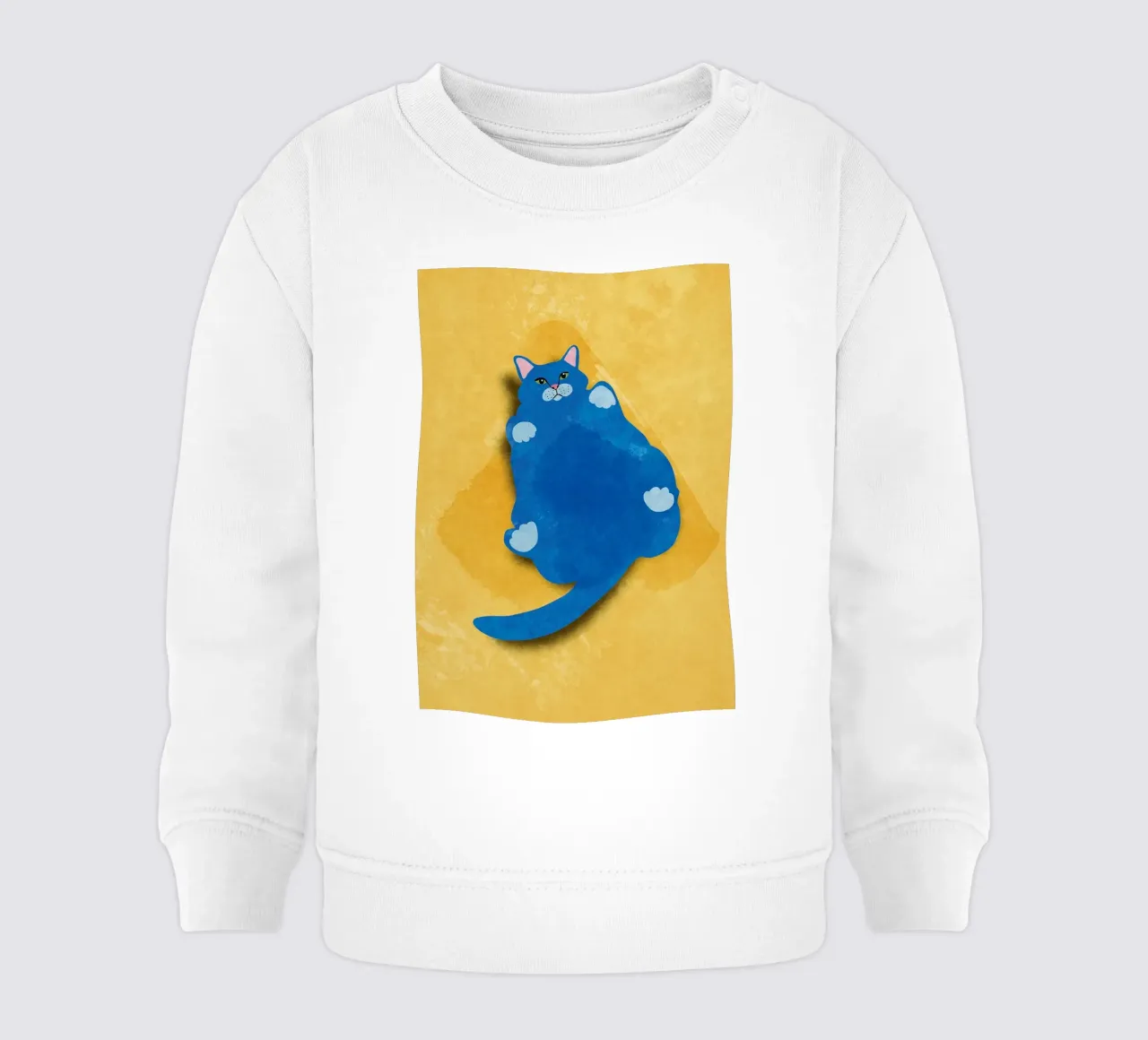 Gatto grasso felpa neonato da maluniq