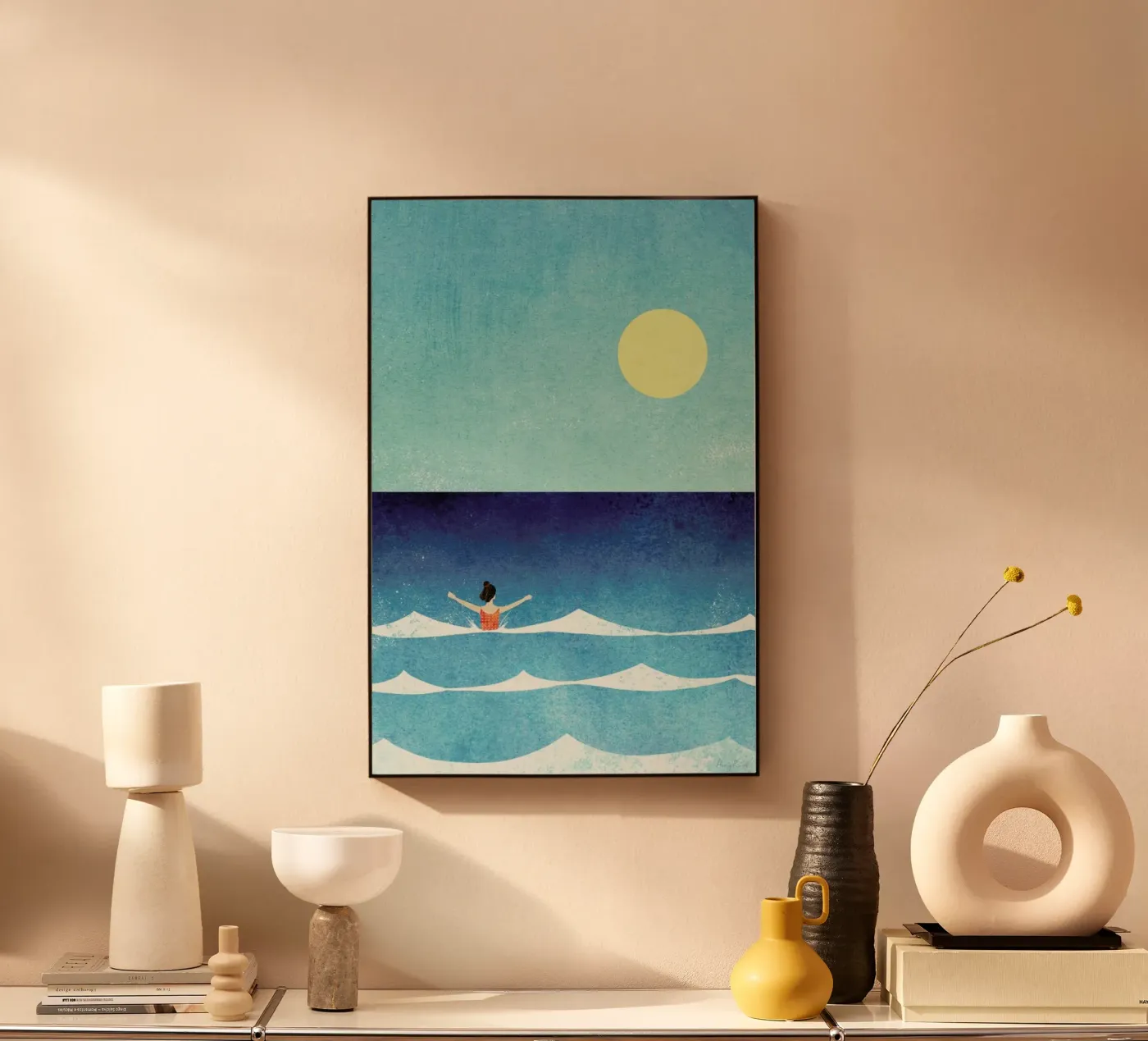 In The Waves acryl van Henry Rivers