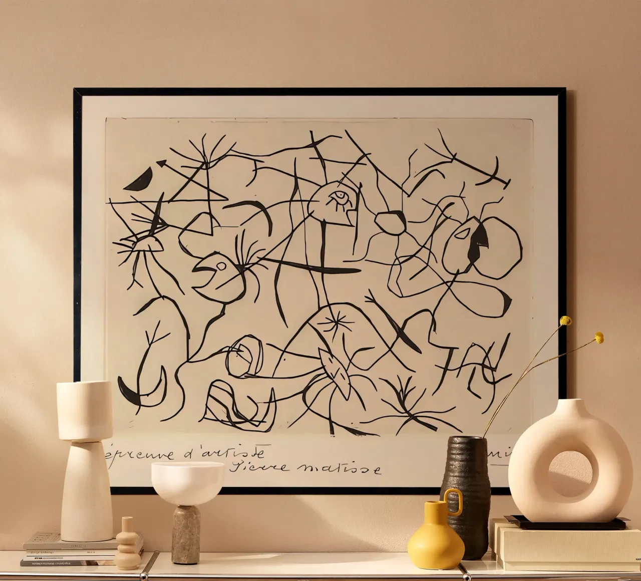 Stelle e ballerini poster con telaio in plastica da Narciso
