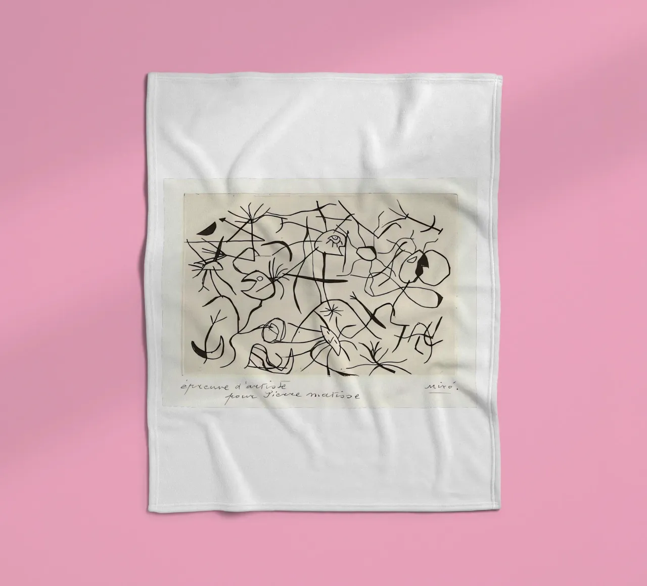 Stars and Dancers fleece blanket by Narciso