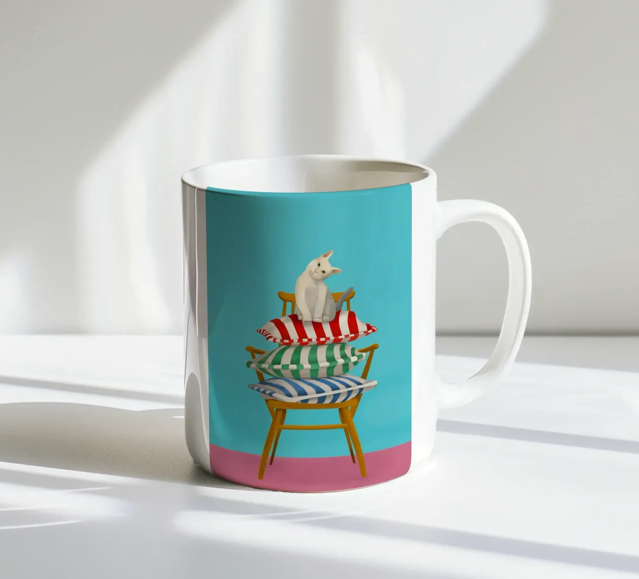 The Cushion Throne tazza in ceramica da Flow Line