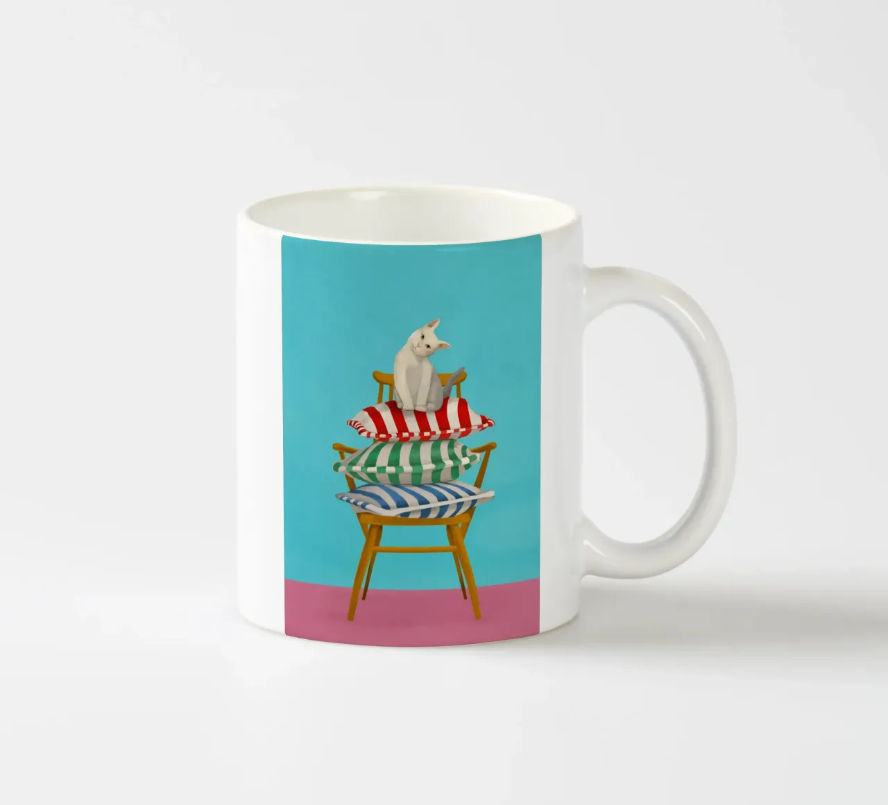 The Cushion Throne tazza in ceramica da Flow Line