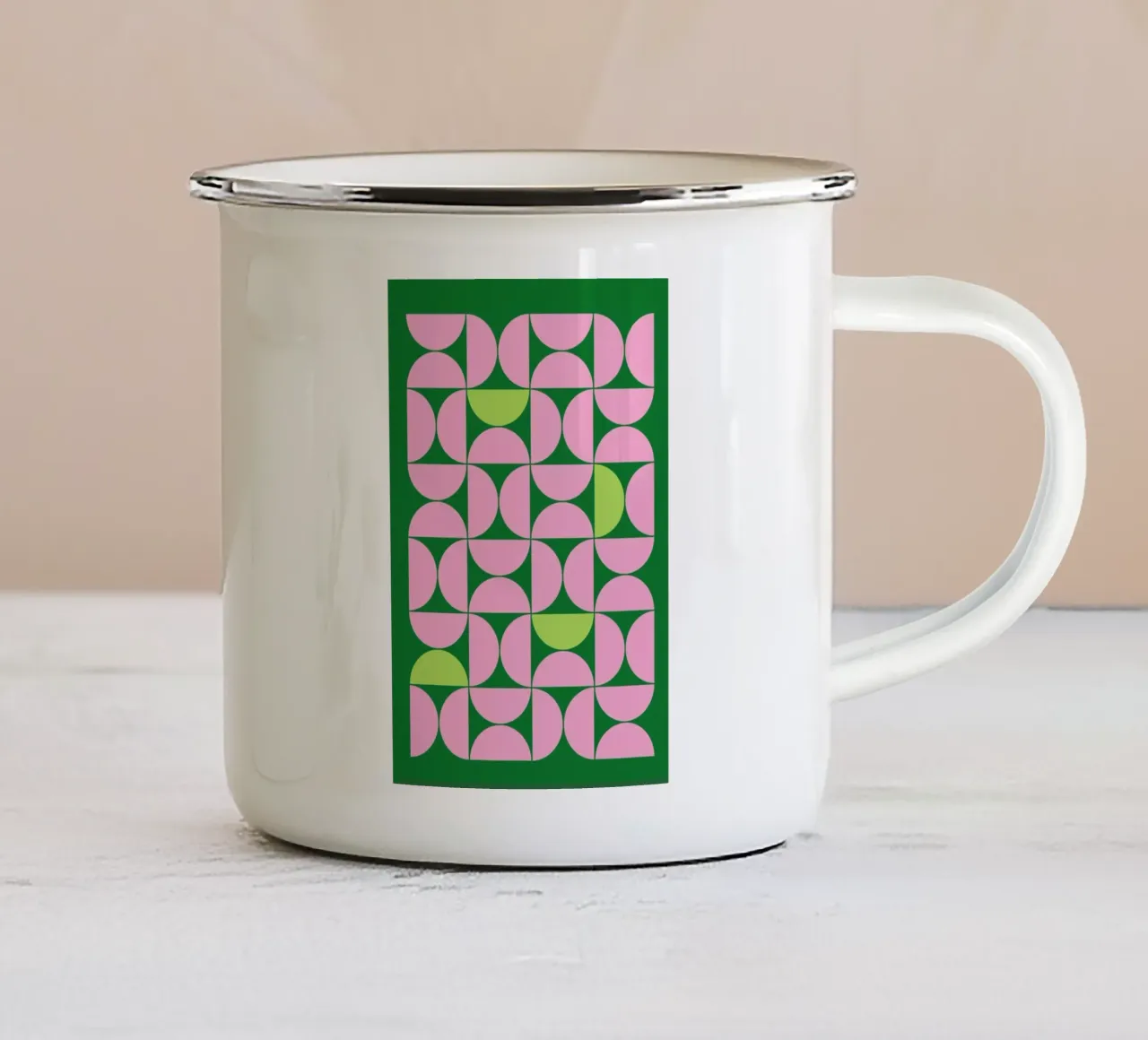 Geometric 10 tazza in smalto da Studio One