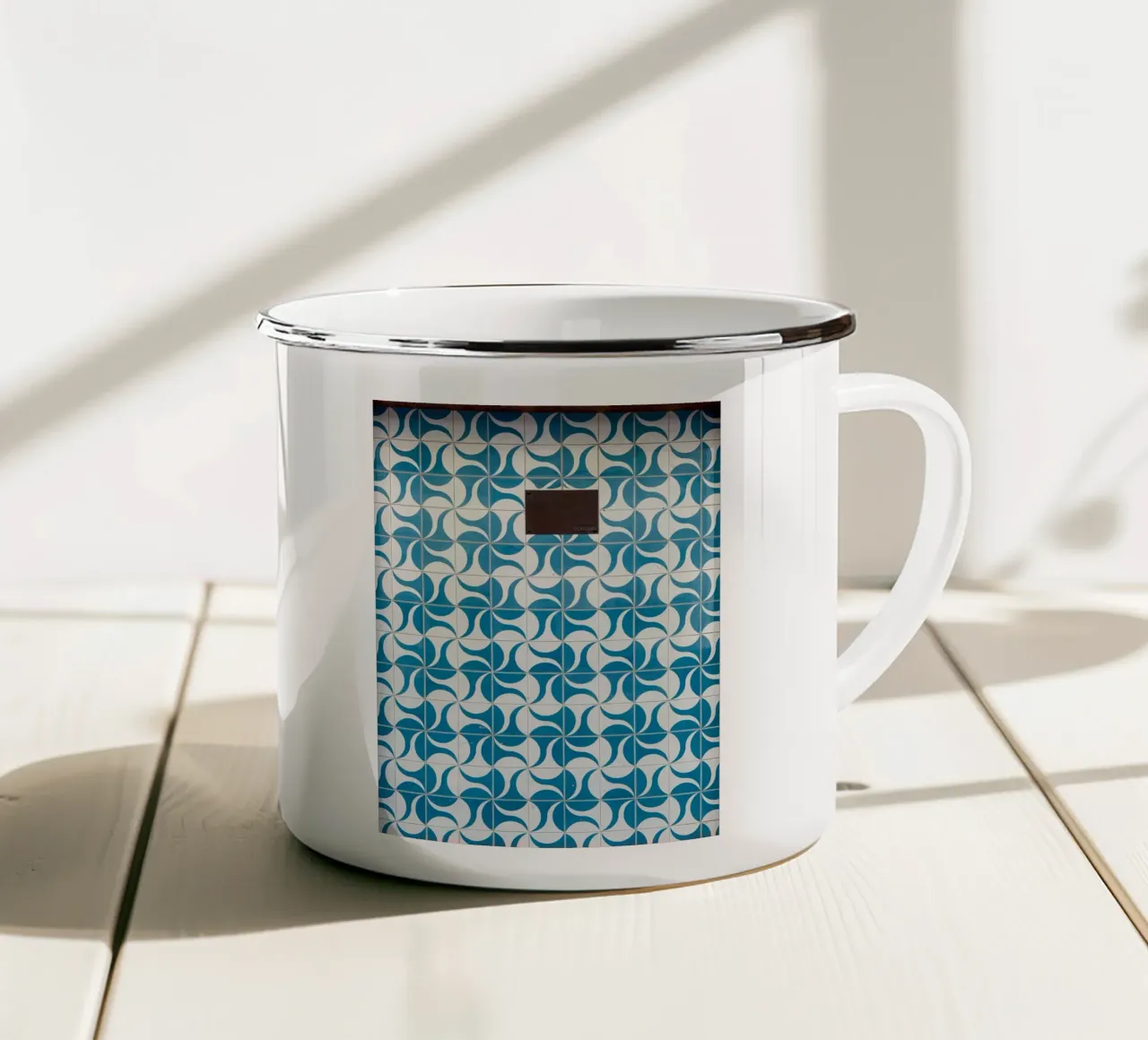 Portuguese Tiles I tazza in smalto da Thilo Grøsch