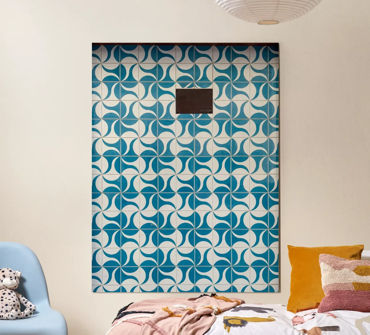 Portuguese Tiles I poster con telaio in legno da Thilo Grøsch
