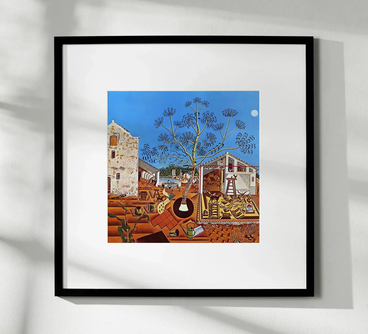 Joan Miró poster con telaio in legno da Narciso