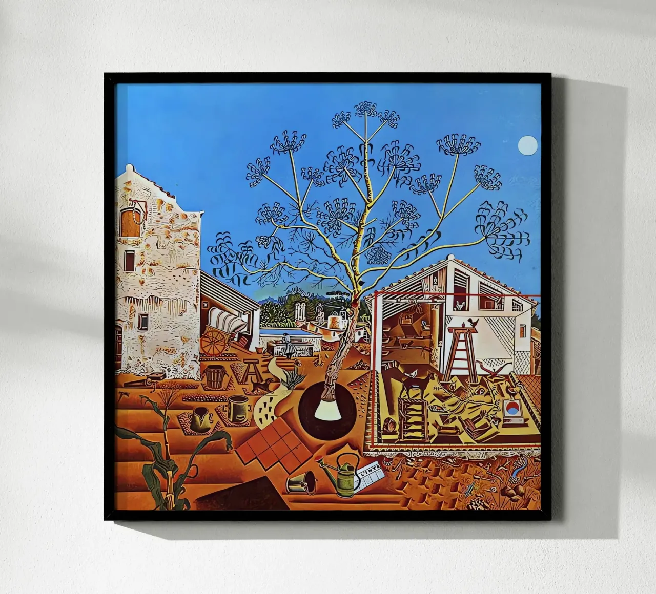 Joan Miró poster con telaio in legno da Narciso